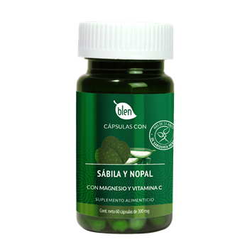 Cápsulas de sábila y nopal