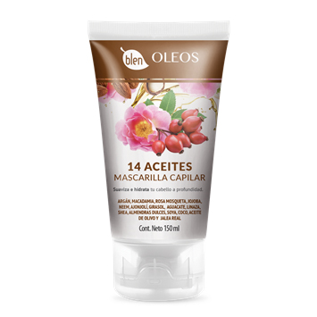 Mascarilla capilar de 14 aceites
